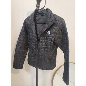 The North Face Womens Thermoball Black Full Zip Puffer Jacket Size S